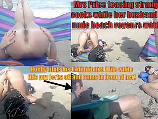 voyeurchamp.com exhibitionist wives teasing in public!,,